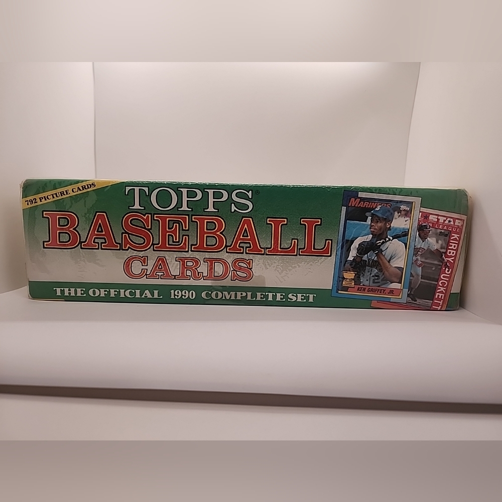 1990 Topps Baseball Complete Set 792 Cards, New/Factory Sealed! Griffey Jr View 2